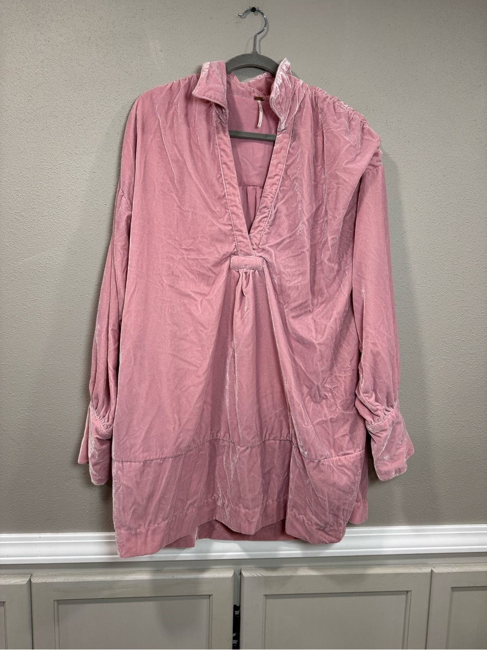 Free People Tessa Mini Dress Velvet - Picture 2 of 4